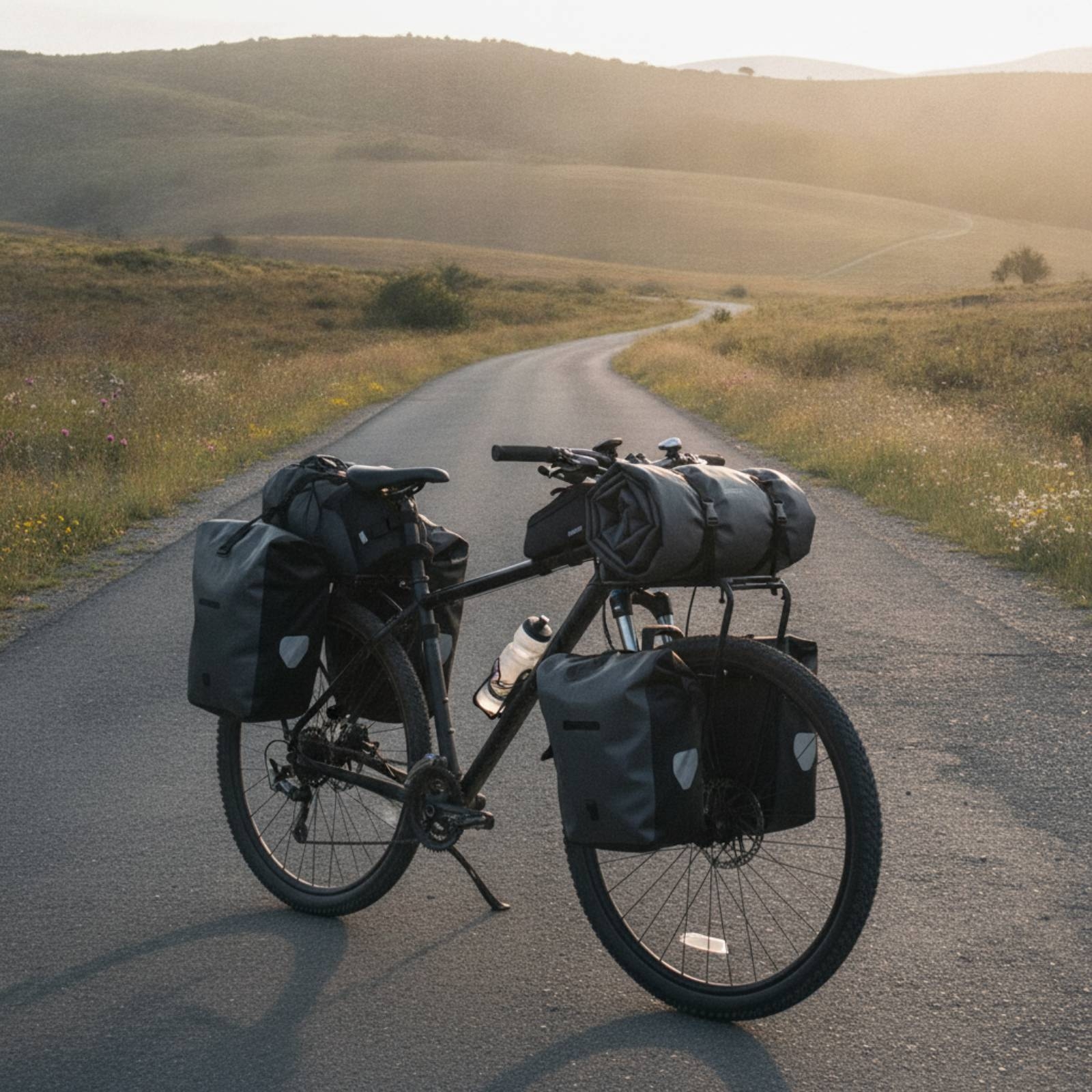 Commuter Cycling - Front Cycle Cargo Rack Rigid Bike