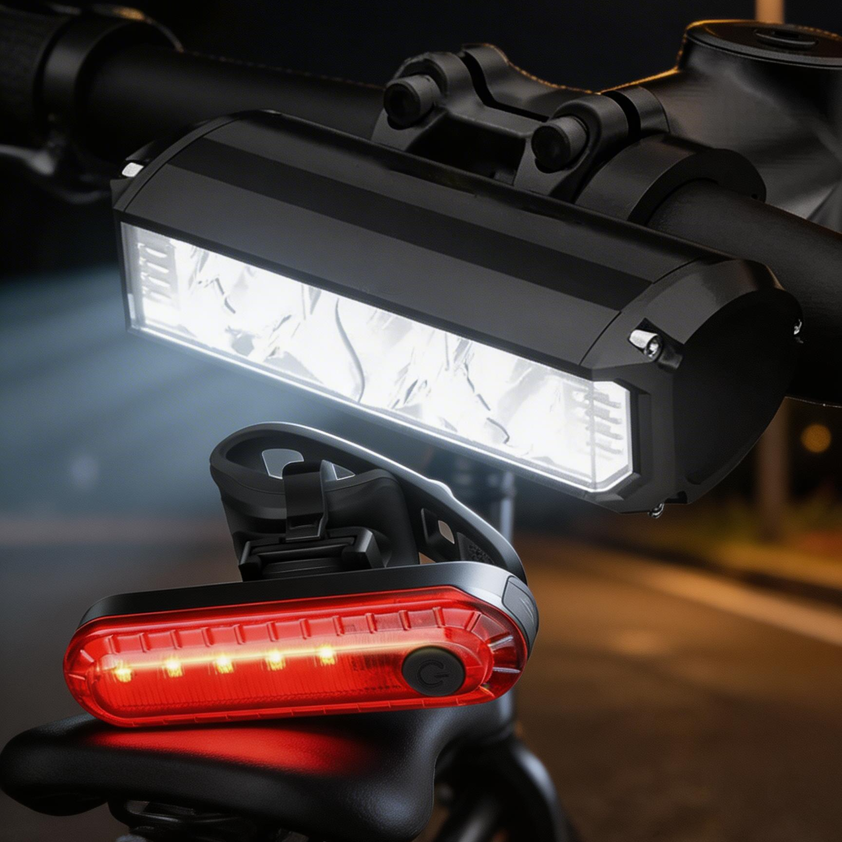 Commuting With Road Bike - 1-Pack/2-Pack Ultra-Bright Led Bicycle Light, ,