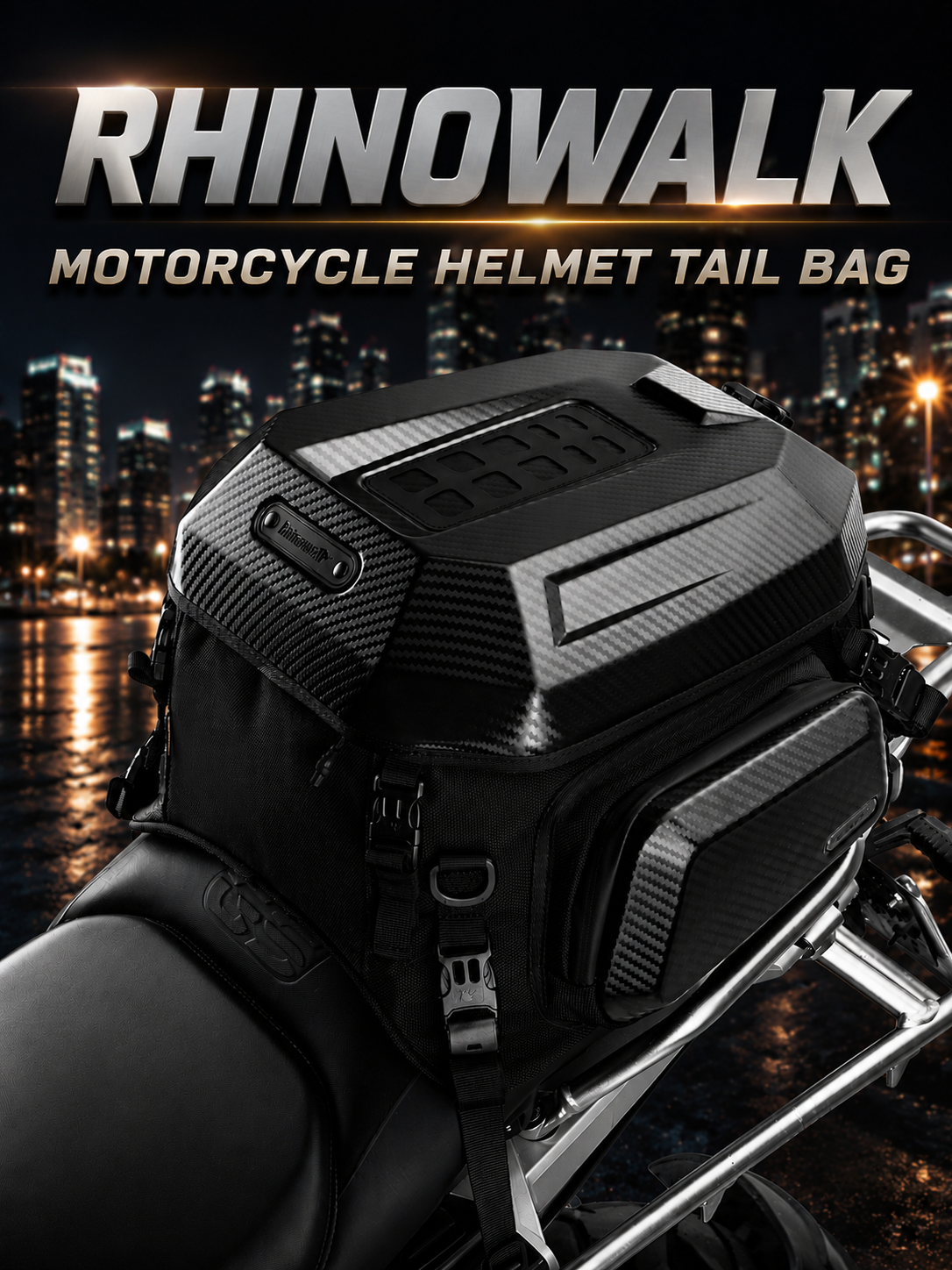 Cycling Commute Backpack - Rhinowalk Motorcycle Helmet Tail Bag 23L-35L