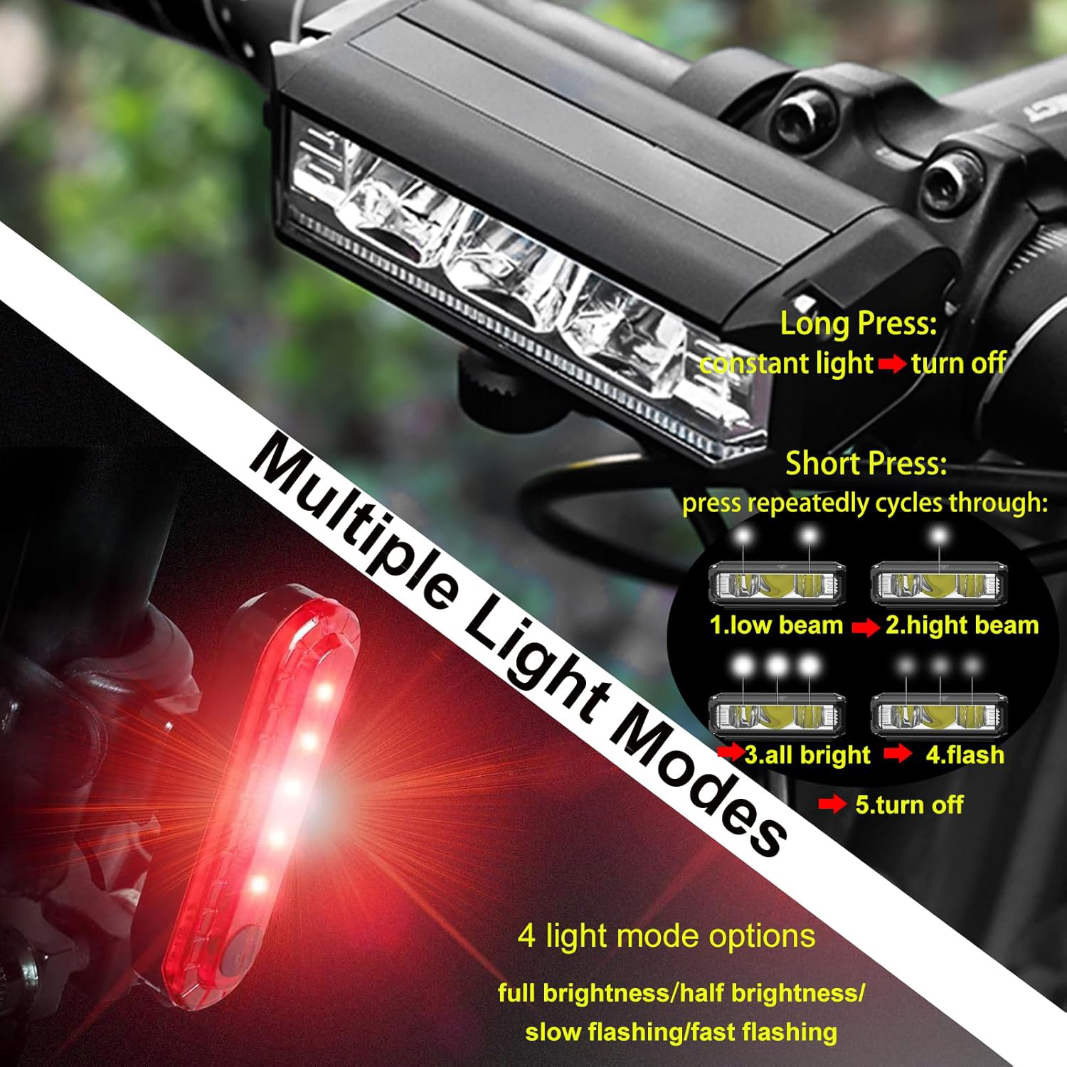 1-Pack/2-Pack Ultra-Bright Led - Commuting With Road Bike ulasan dan harga