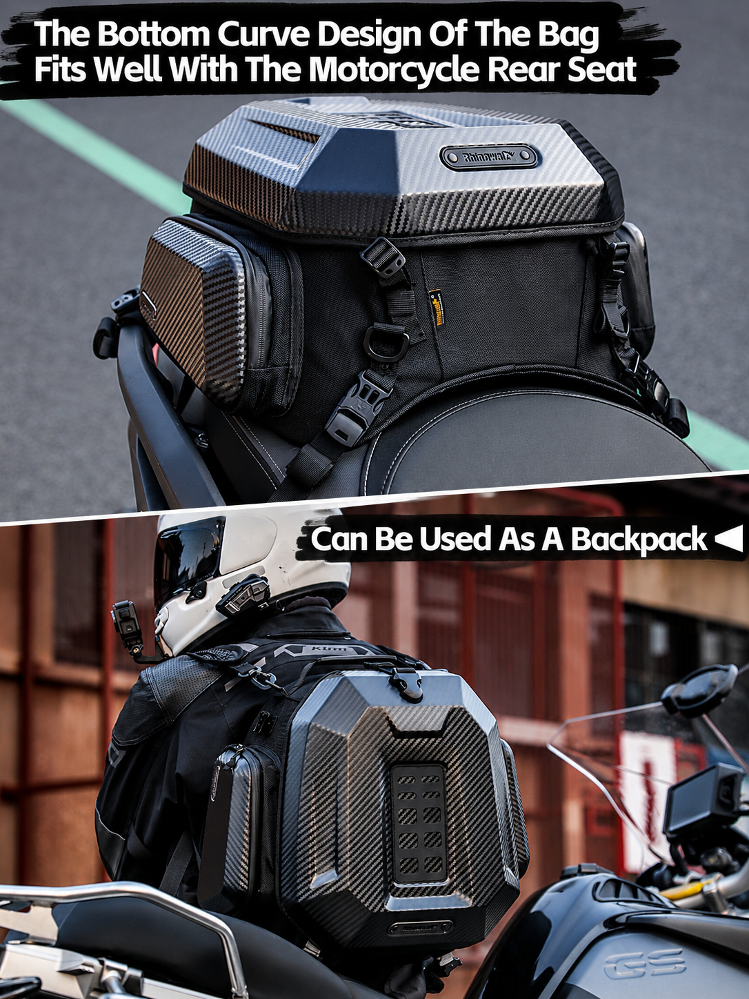 Rhinowalk Motorcycle Helmet Ta - Cycling Commute Backpack ulasan dan harga