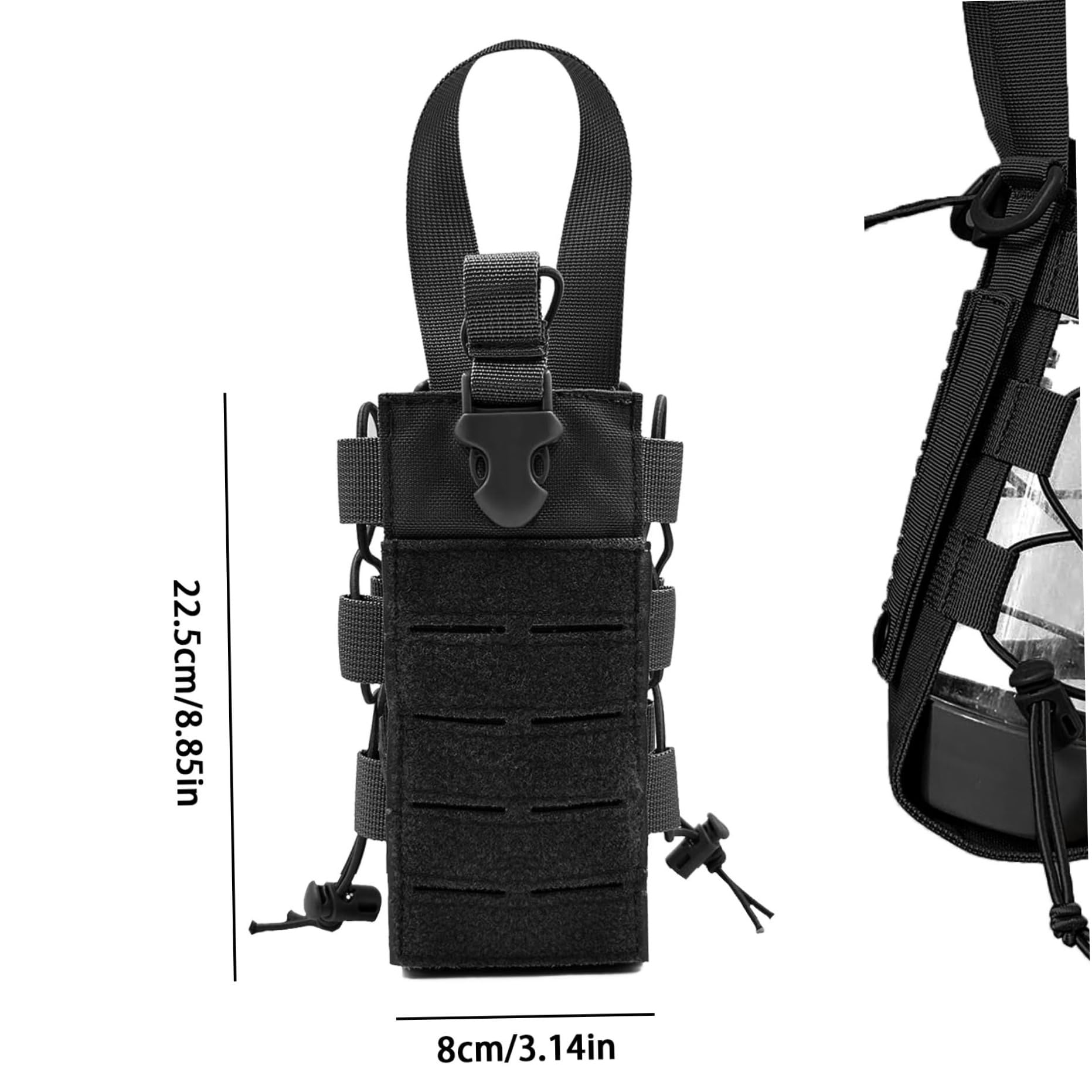 1000D Molle Water Bottle Holde - Cycling Commute Backpack ulasan dan harga