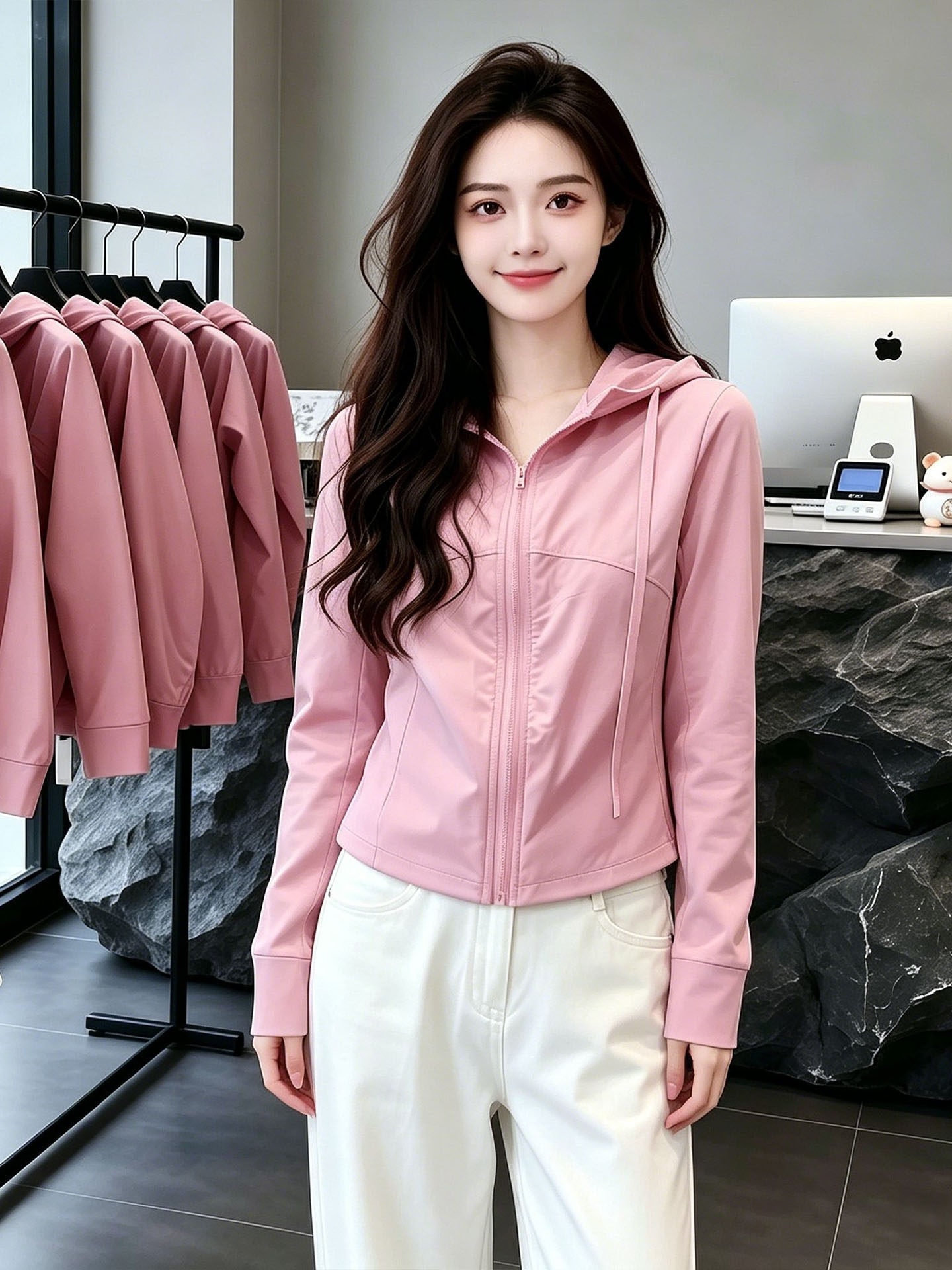 2026 Summer Ice Silk Women's L - Cycling Commute Jacket ulasan dan harga