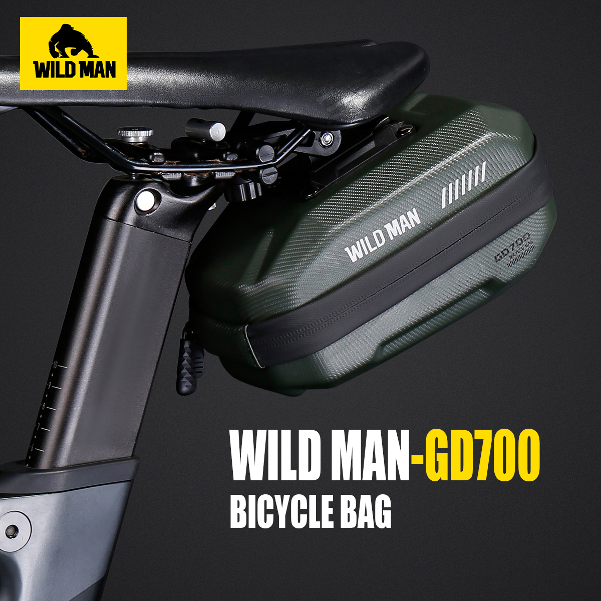 WILD MAN Bike Saddle Bag EVA H - Panniers Waterproof Rear ulasan dan harga