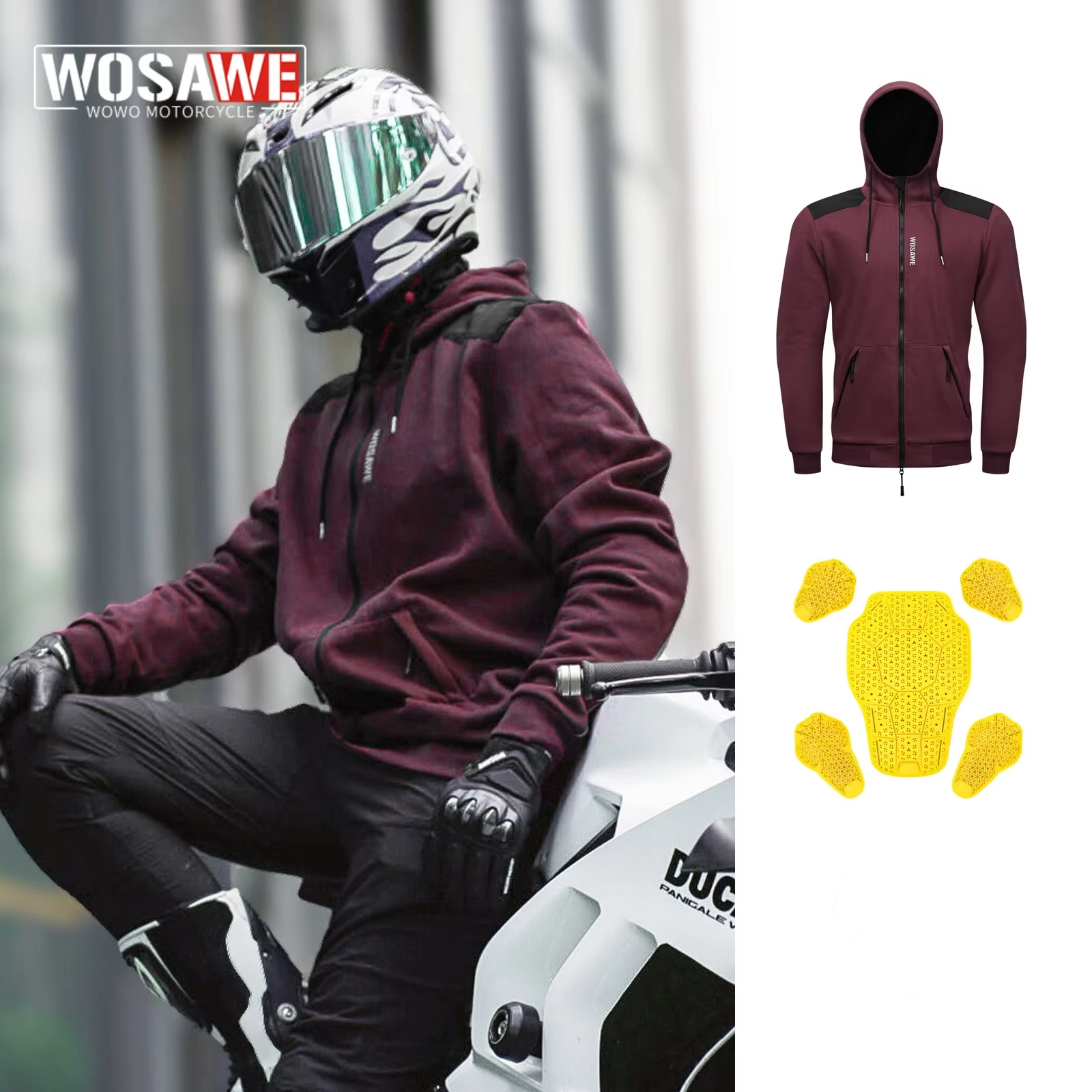 WOSAWE New Motorcycle Jacket W - Cycling Commute Jacket ulasan dan harga