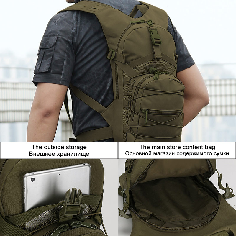 15L Molle Tactical Backpack 80 - Cycling Commute Backpack ulasan dan harga
