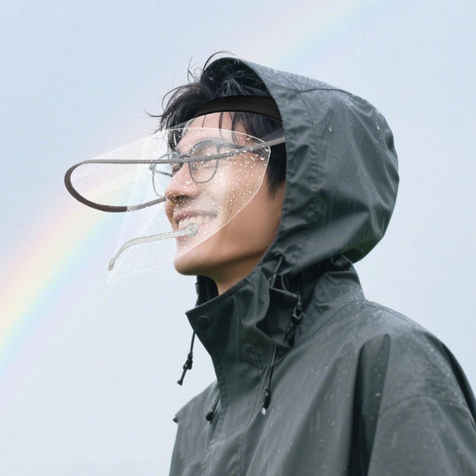 Rain Face Cover With Elastic H - Cycling Commute Rain ulasan dan harga
