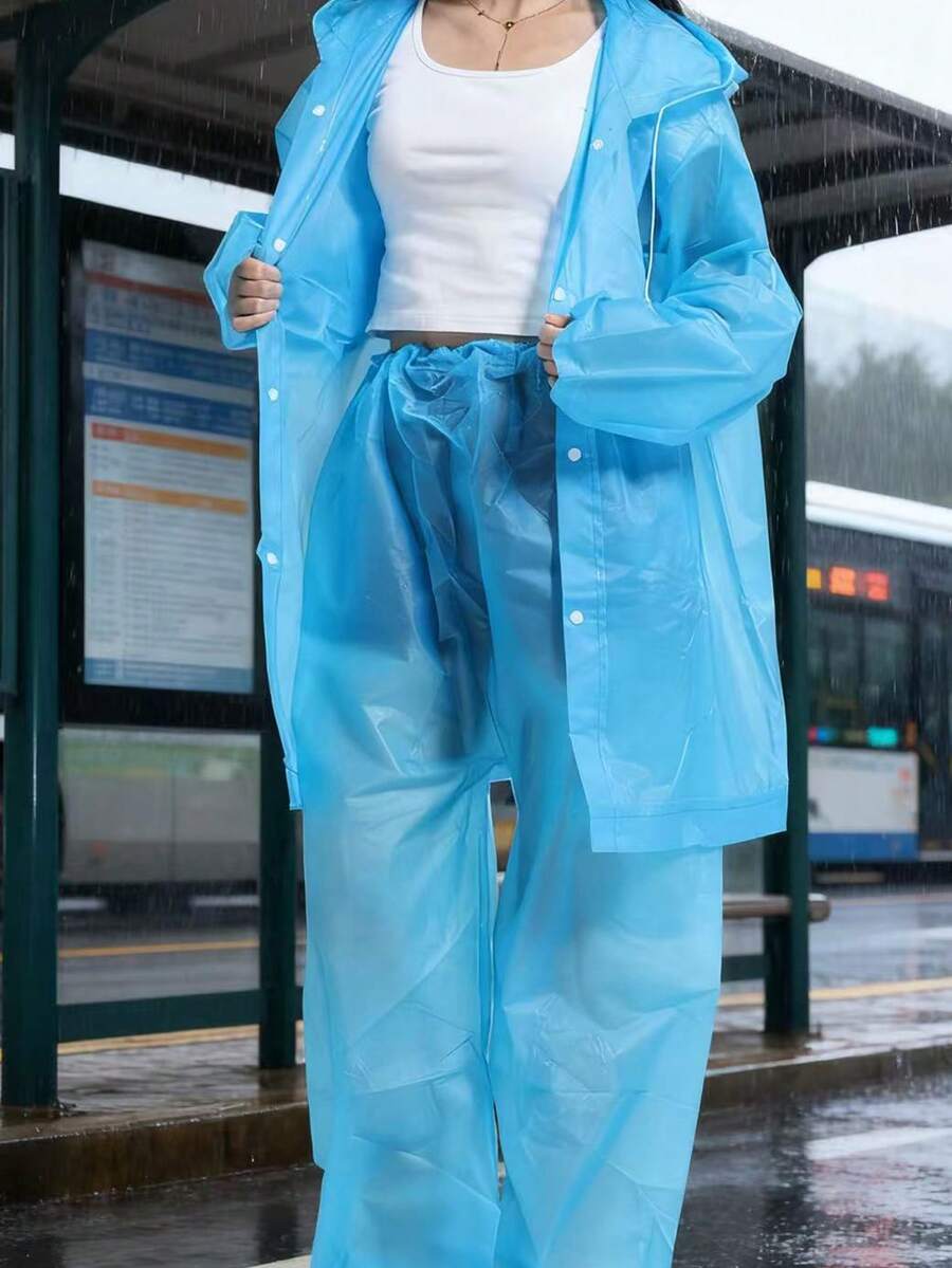 2pcs Unisex full-body rain sui - Cycling Commute Rain ulasan dan harga