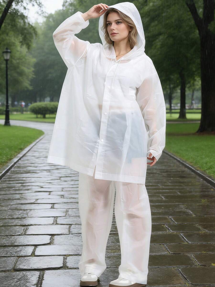 2pcs Unisex full-body rain sui - Cycling Commute Rain ulasan dan harga